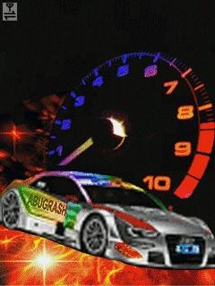 Audi car neon спидометр анимация