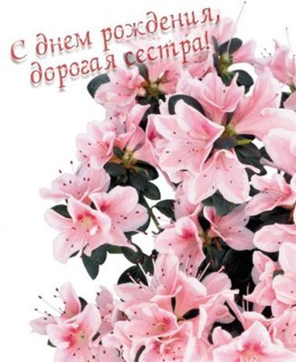 с днем рождения сестра