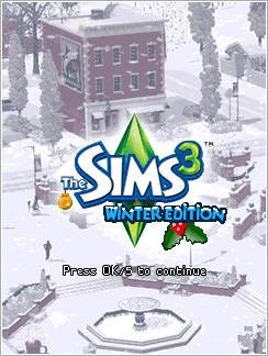 The Sims 3 Winter Edition 240x320 TS