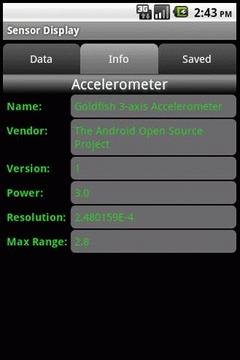 sensor display