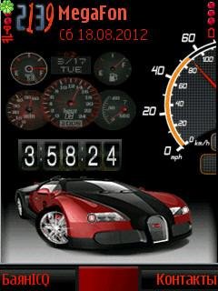 Bugatti спидометр