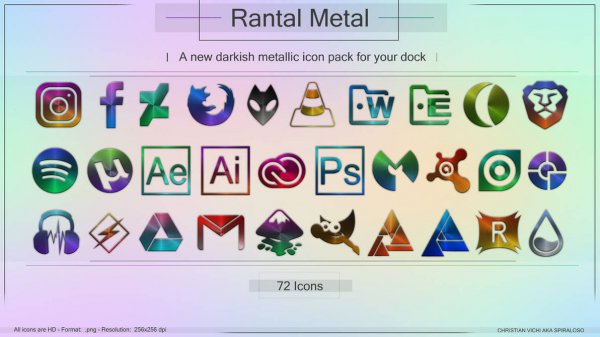 Rantal - Metal Icon Pack