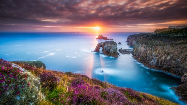 nature-landscape-sea-sunset-shore-rocks