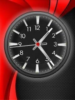 abstract black analog clock