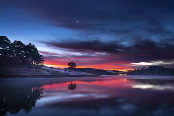 Landscape-evening-nature-sunset-tree-river
