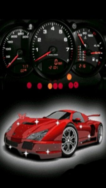 Red ferrari car спидометр