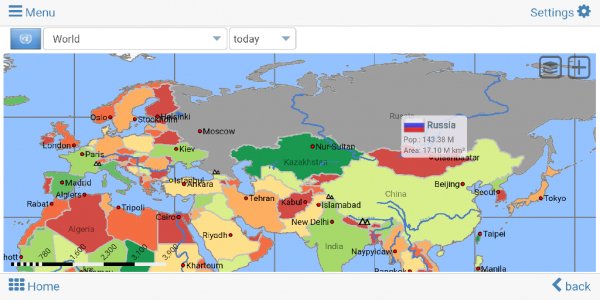 World atlas and world map MxGeo Pro (6.2.84)