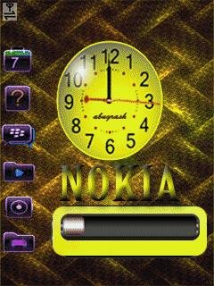 Nokia часы меню анимация