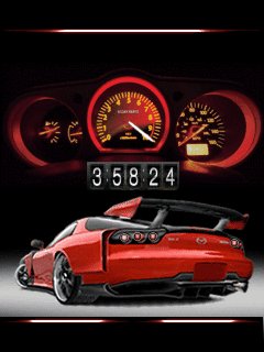 Red car sport спидометр