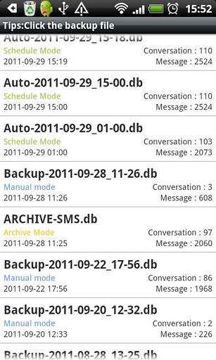 SMS Backup Restore 0.9.9