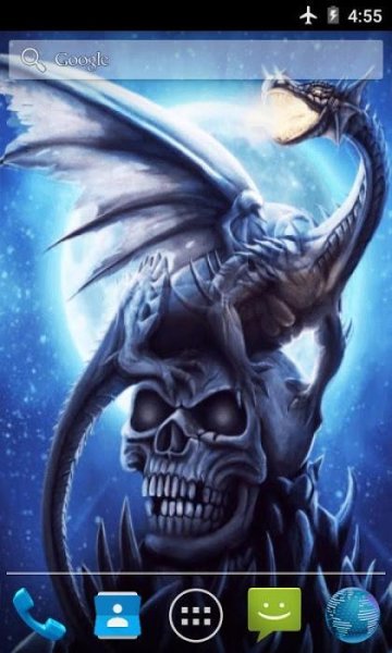 Dragon on Skull Live Wallpaper - v.1.1