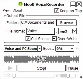 Moo0 VoiceRecorder v1.43 Installer