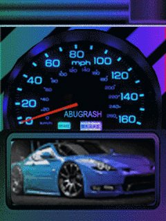 Turbo car player neon спидометр