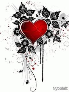 Heart in flowers