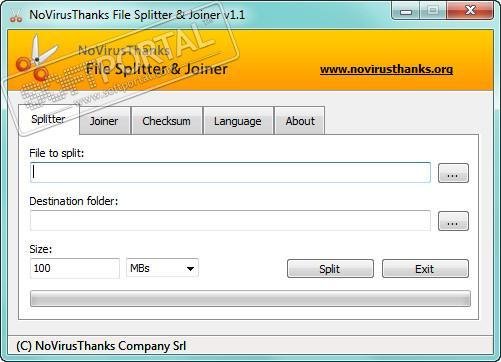 file splitter joiner setup