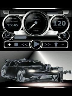 Black rally car player спидометр анимация