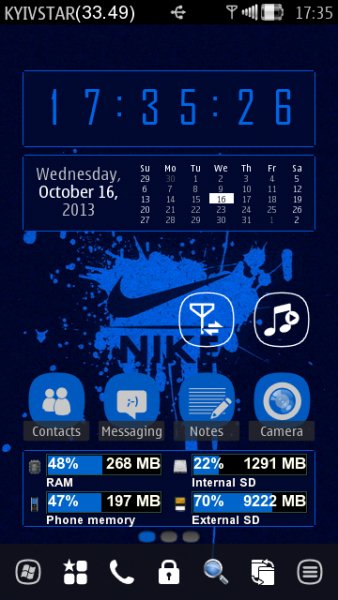 Light Dark Blue Widget by DarkGreed