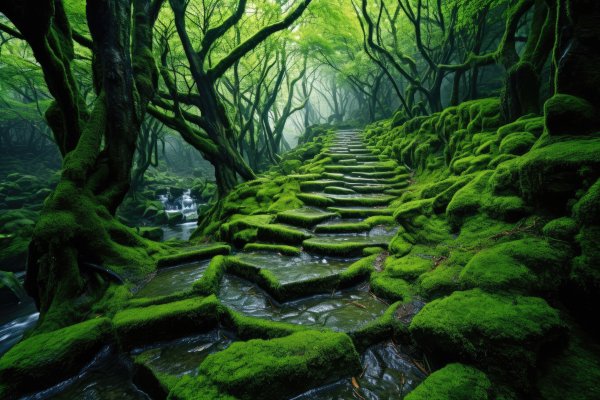 Thick forest green