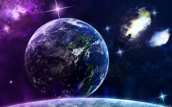 Beautiful-Galaxy-With-Stars-and-Earth