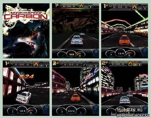 3D Need For Speed Carbon RUS s40 240x320