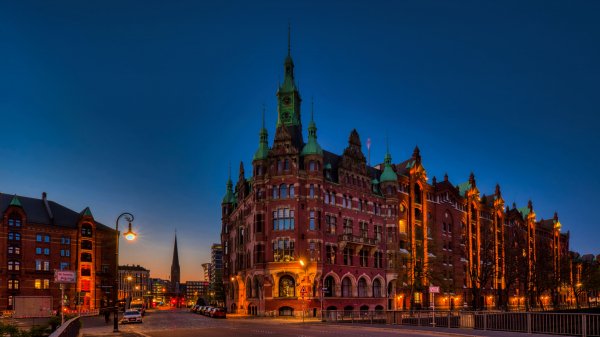 Germany Hamburg Houses Bridges Street Stree 5120x2878
