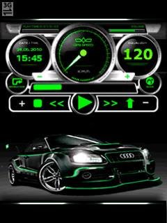 Audi car спидометр плеер анимация
