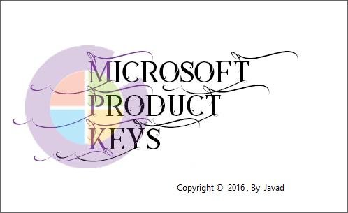 Microsoft Product Keys 2.5.0