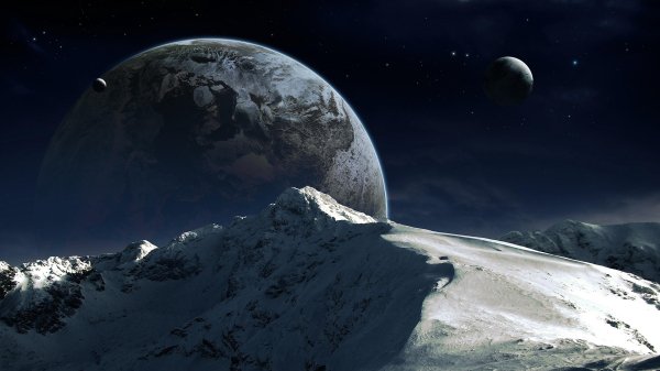 planet satellites space ultra 3840x2160