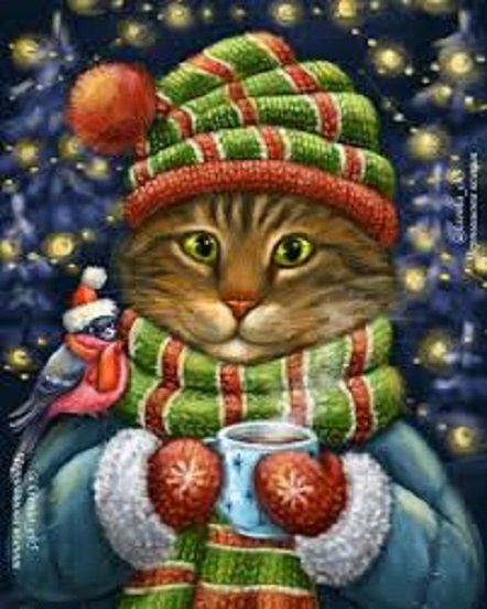 Новогодний кот. (30)