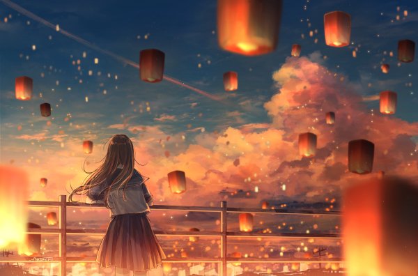 yande.re 683060 amenomori howa landscape seifuku