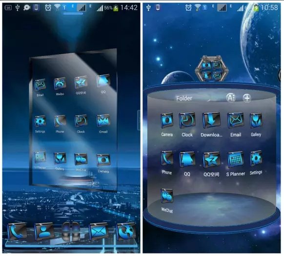 SciFi Next Launcher 3D Theme v1.0