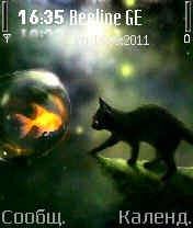 cat and goldfish 0 1
