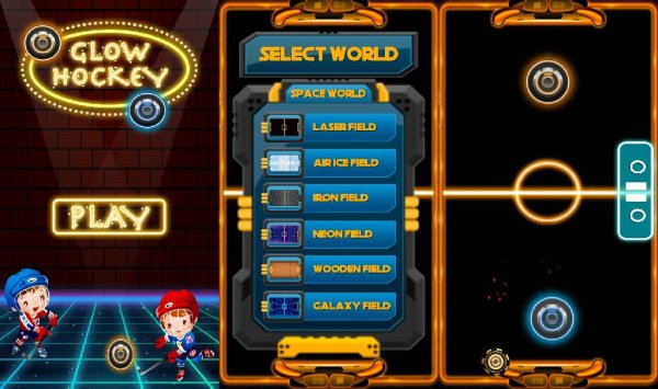 Glow Hockey 2 Player HD v1.0(1)