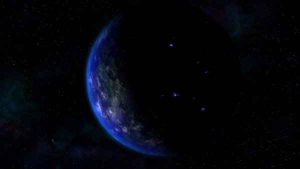 синяя планета свет тишина
