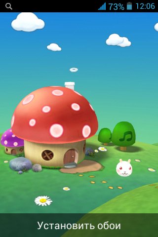 Mushroom House 3D wallpaper 1.4