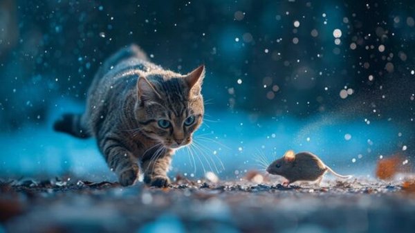 Кошка и мышь