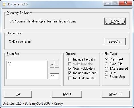 DirLister v2.5
