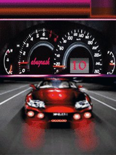 Turbo car neon спидометр