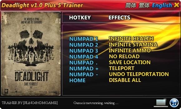 Deadlight v1.0 Plus 5 Trainer