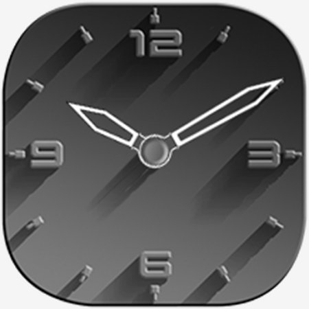 Tha Black widget clock 2.0