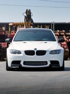 white bmw