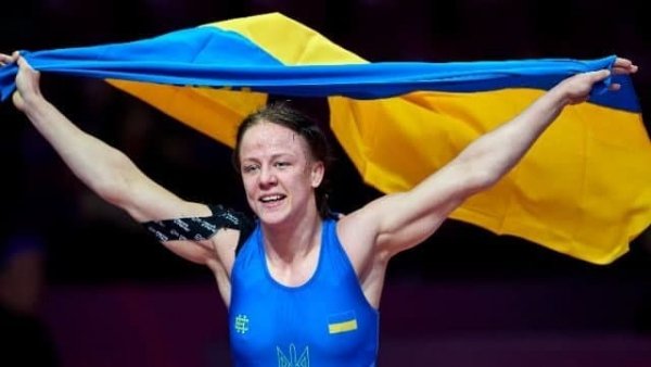 Украинская борчиха в греко-римском стиле Ирина Коляденко побе