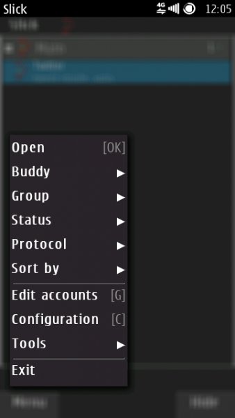 Slick v0 74 (Jabber-client)