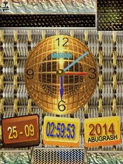 Gold clock earth анимация