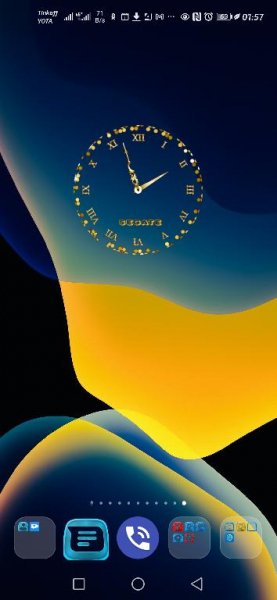 Gold clock