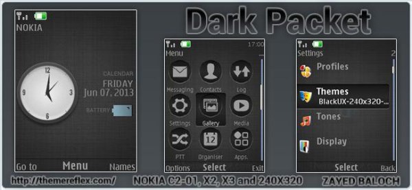Dark Pocket theme With Media Player