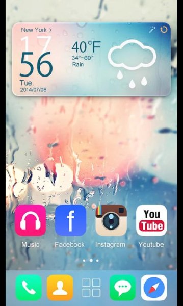 GO Launcher Theme Glass 2.9.27