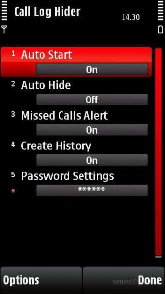 Call Log Hider v.3.00