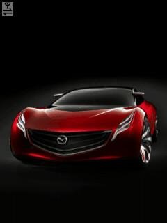 Red speed car citroen mazda