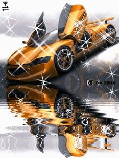 Car exotic citroen gold анимация